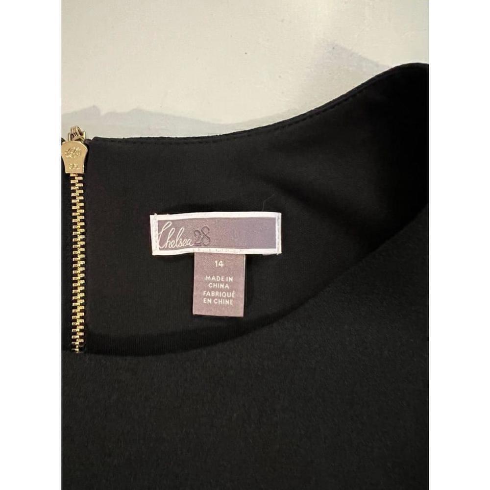 Women's Chelsea28 Black Ruffle Hem Dress Size 14 - Picture 6 of 10